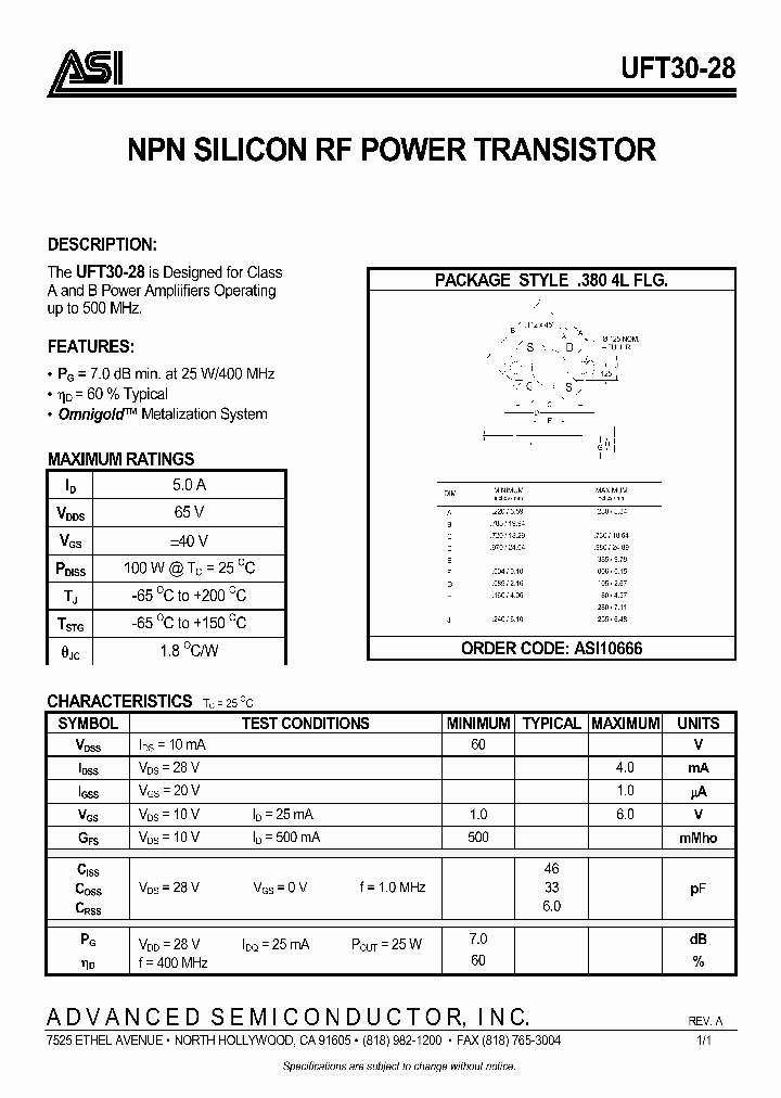 UFT3028_1006789.PDF Datasheet