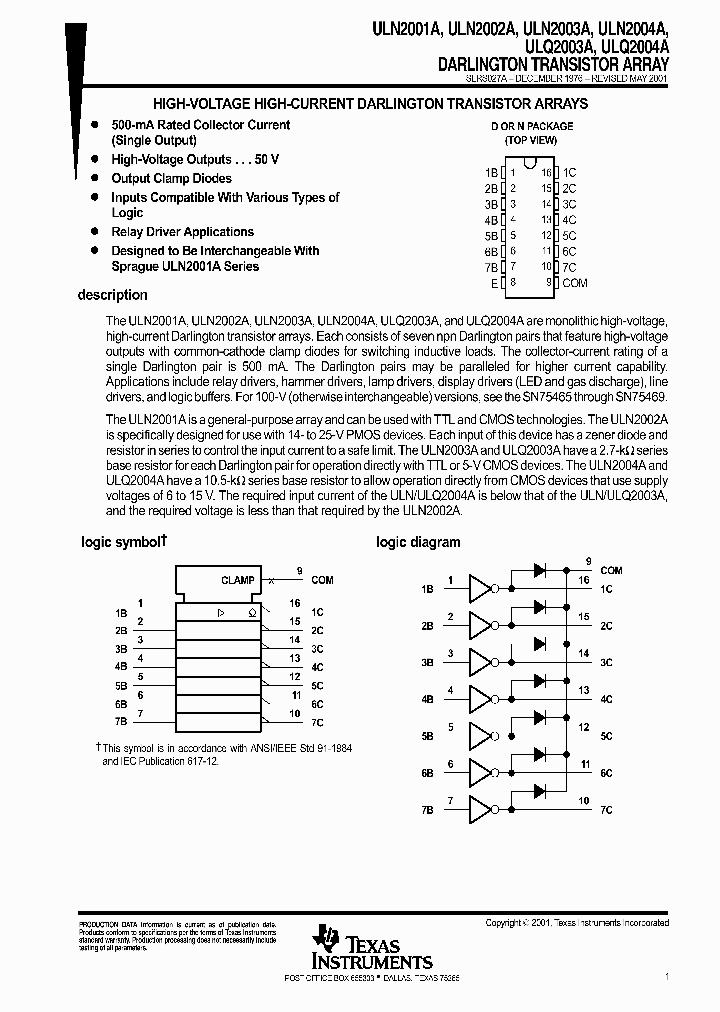 ULN2003AN_1006819.PDF Datasheet