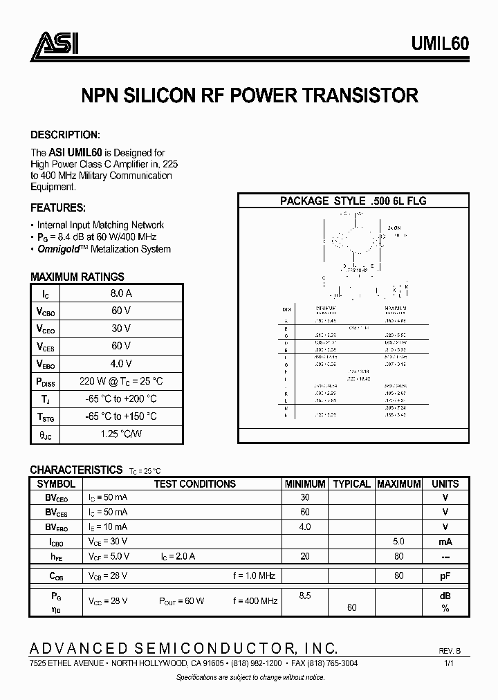 UMIL60_1006840.PDF Datasheet