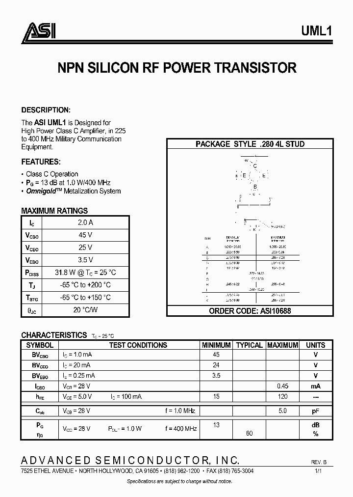 UML1_1006841.PDF Datasheet