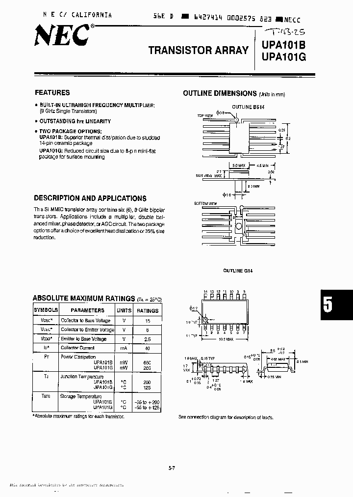UPA101G_1006877.PDF Datasheet