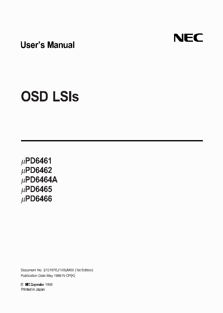 UPD6461_1006945.PDF Datasheet