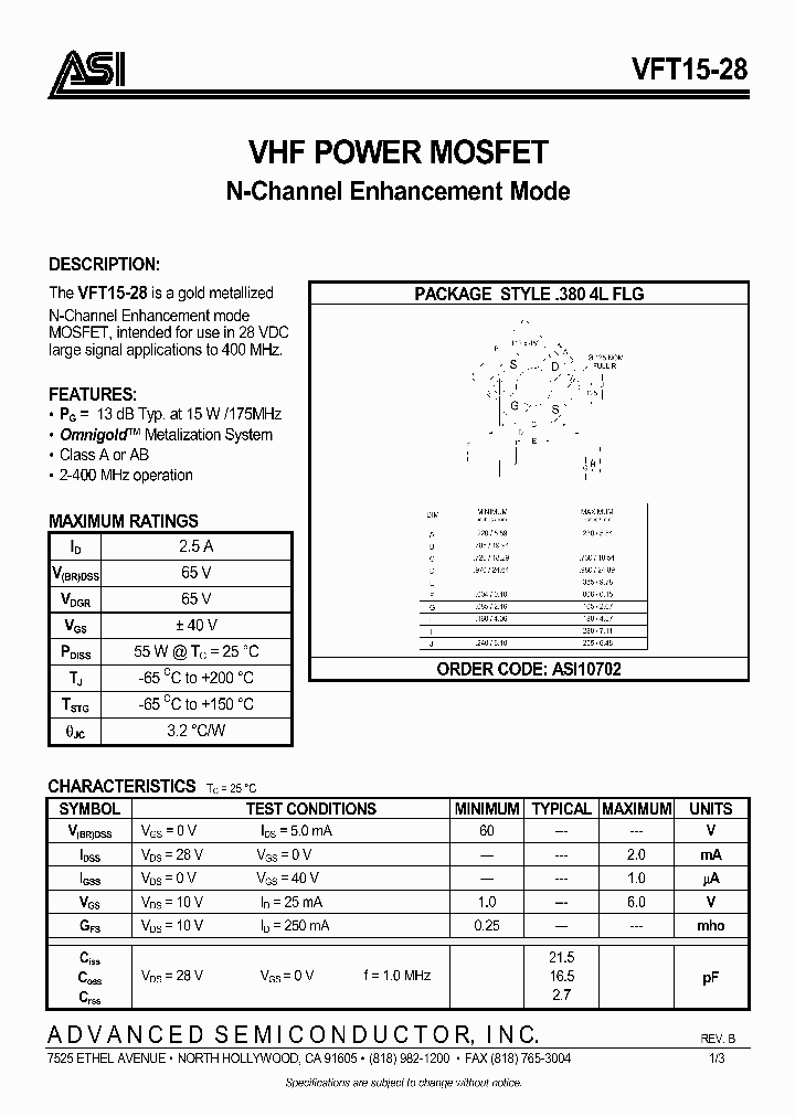 VFT1528_1007054.PDF Datasheet