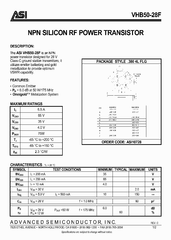VHB5028F_1007072.PDF Datasheet