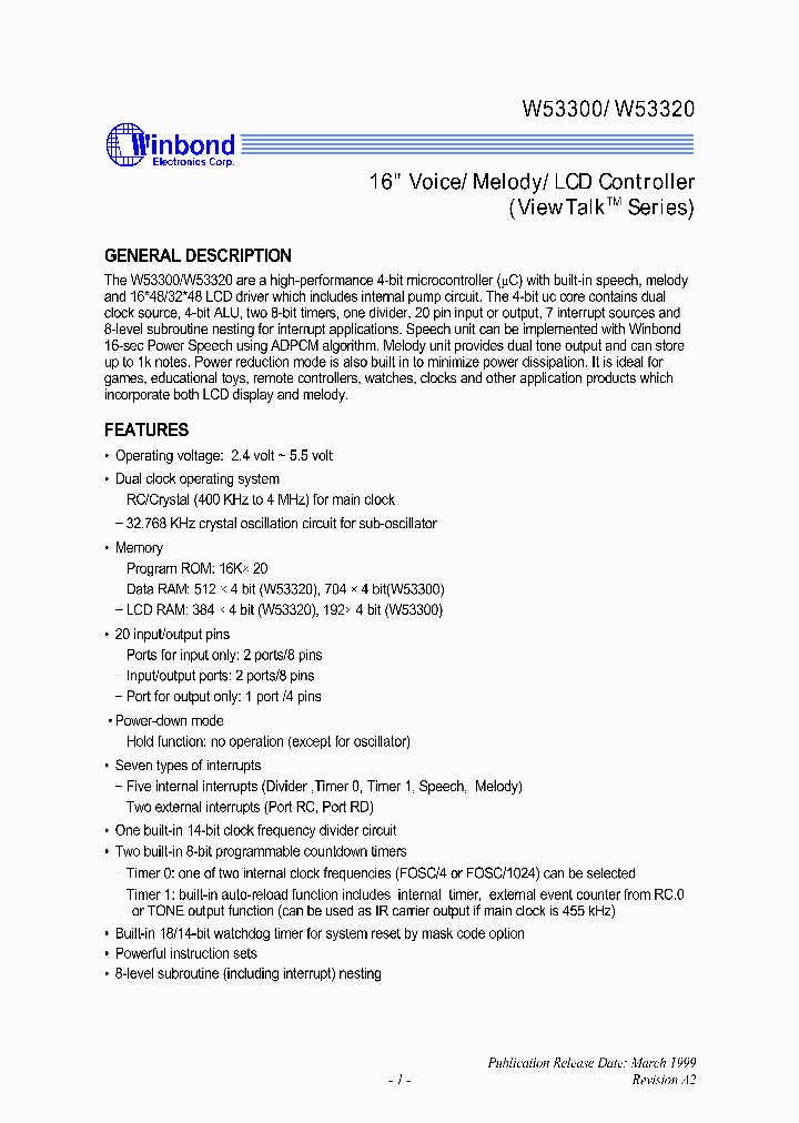W53320_1007345.PDF Datasheet