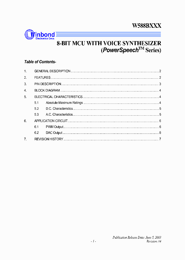 W588B003_1007372.PDF Datasheet