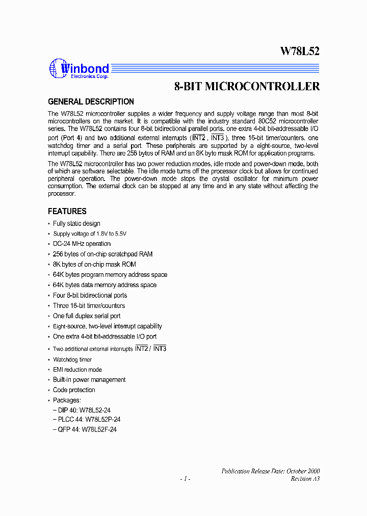 W78L52C1_1007460.PDF Datasheet