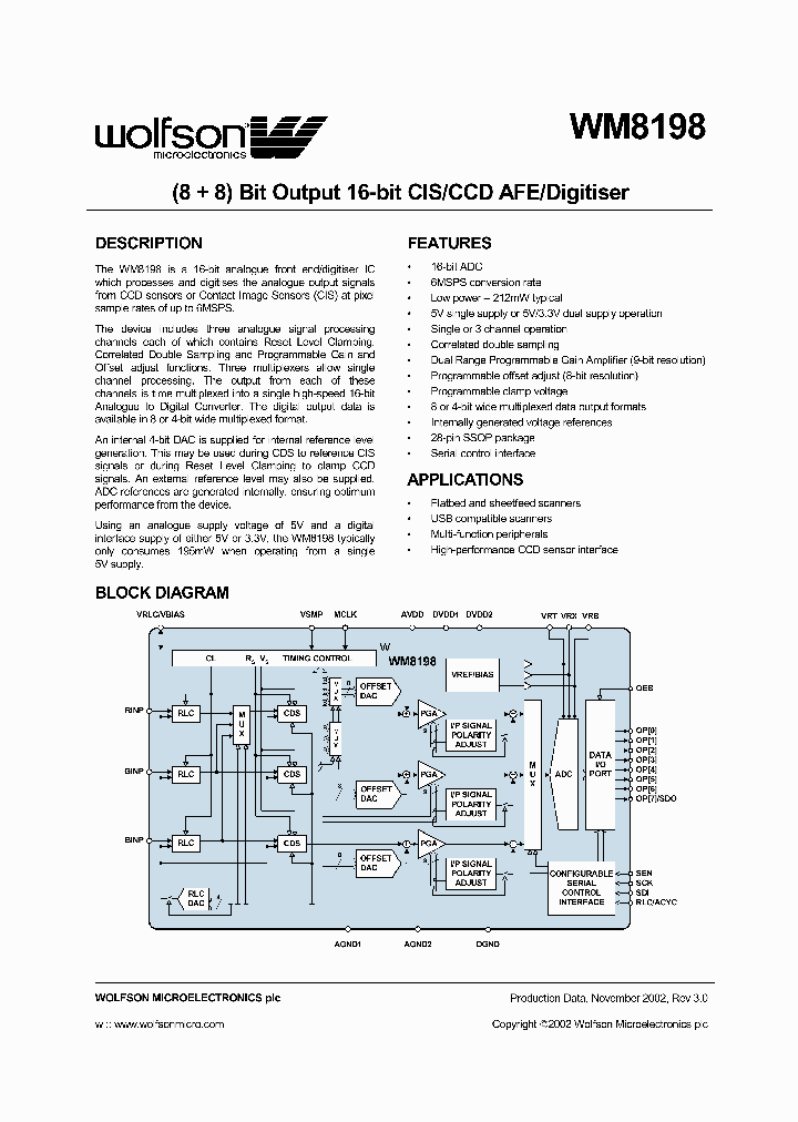 WM8198_1007674.PDF Datasheet