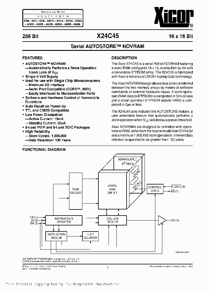 X24C45PM_1007760.PDF Datasheet