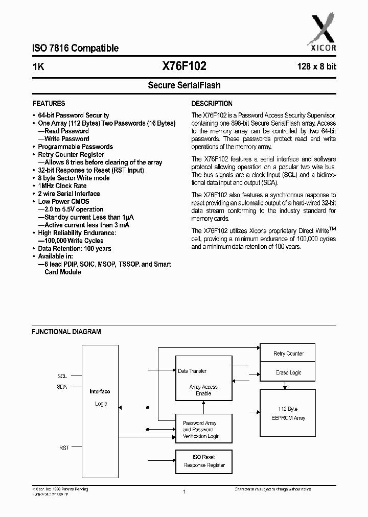 X76F102_1007773.PDF Datasheet