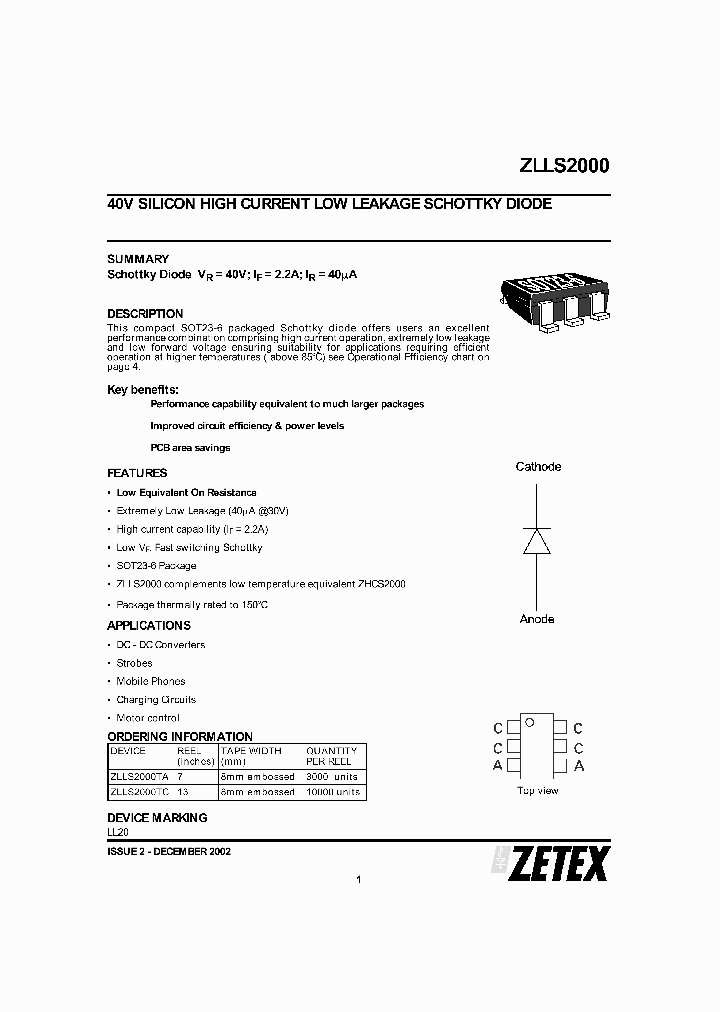 ZLLS2000_1008066.PDF Datasheet
