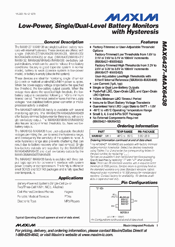 MAX6431US-T_4926839.PDF Datasheet