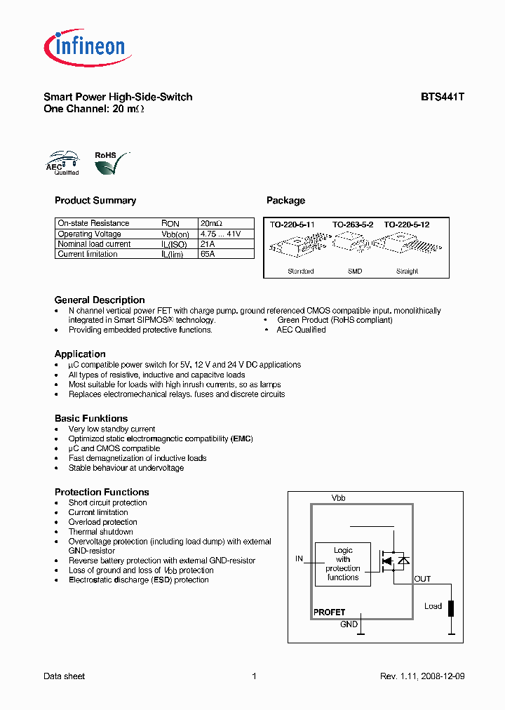 BTS441T08_4926998.PDF Datasheet