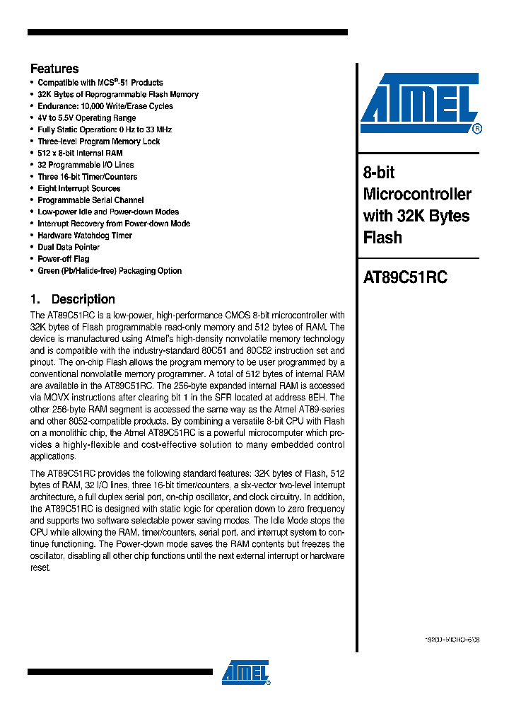 AT89C51RC08_4927425.PDF Datasheet