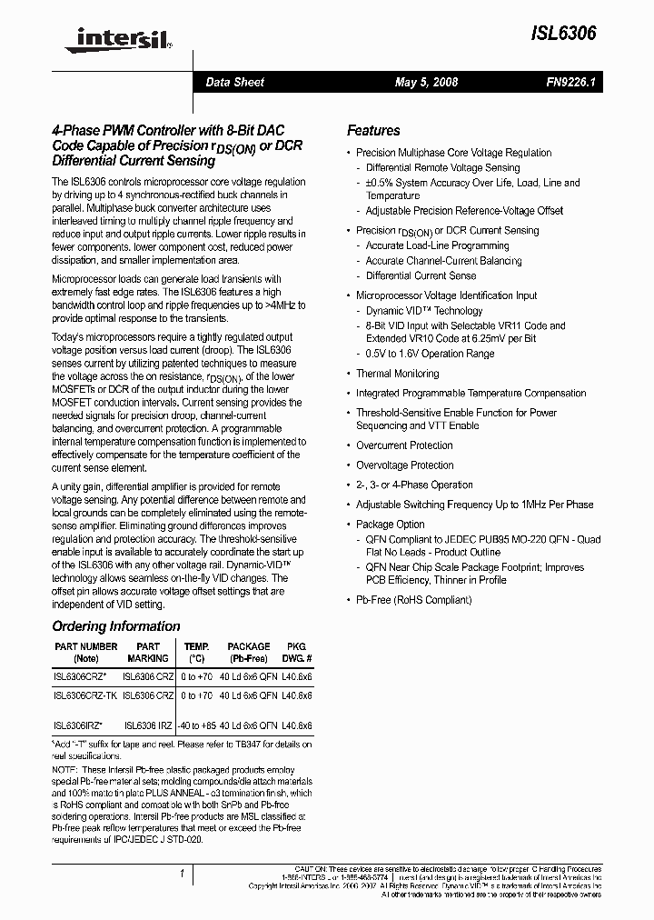 ISL6306CRZ-TK_4927764.PDF Datasheet