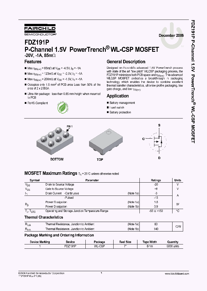 FDZ191P0612_4928130.PDF Datasheet