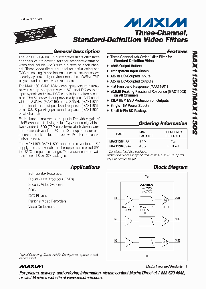 MAX11501USA_4928614.PDF Datasheet