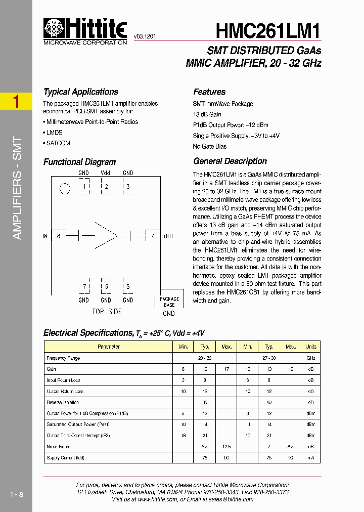 HMC261LM101_4929282.PDF Datasheet