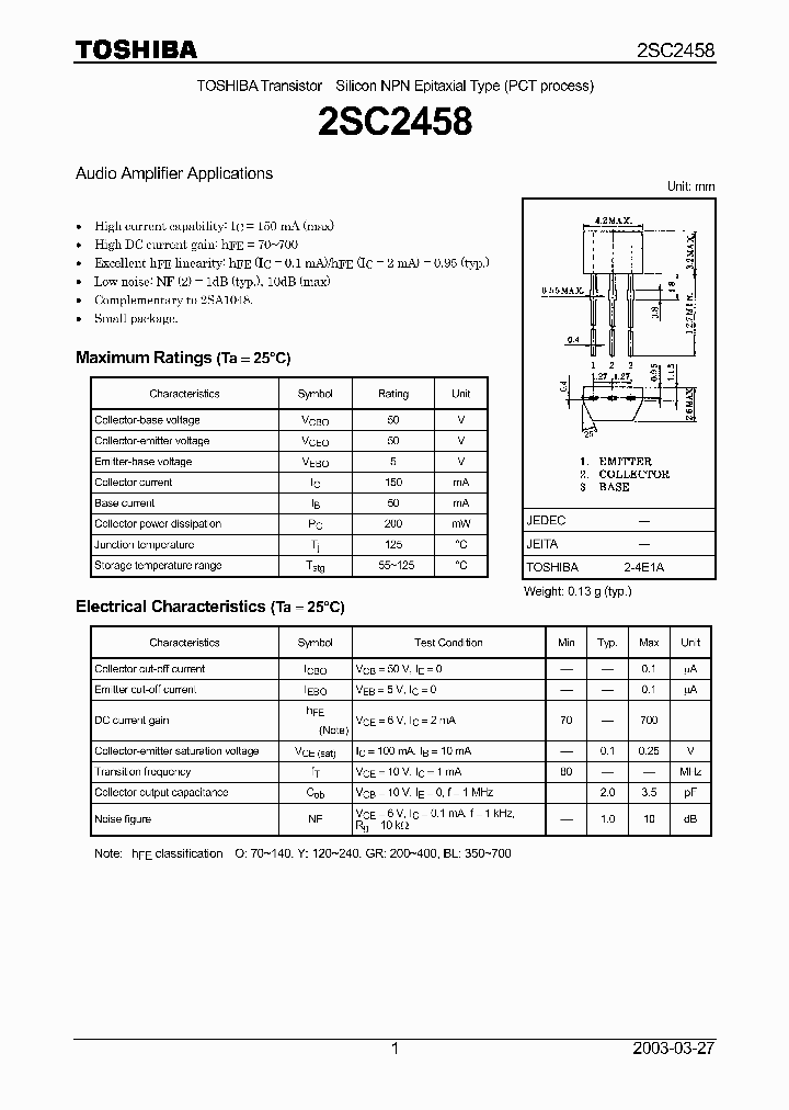 2SC2458_4931673.PDF Datasheet