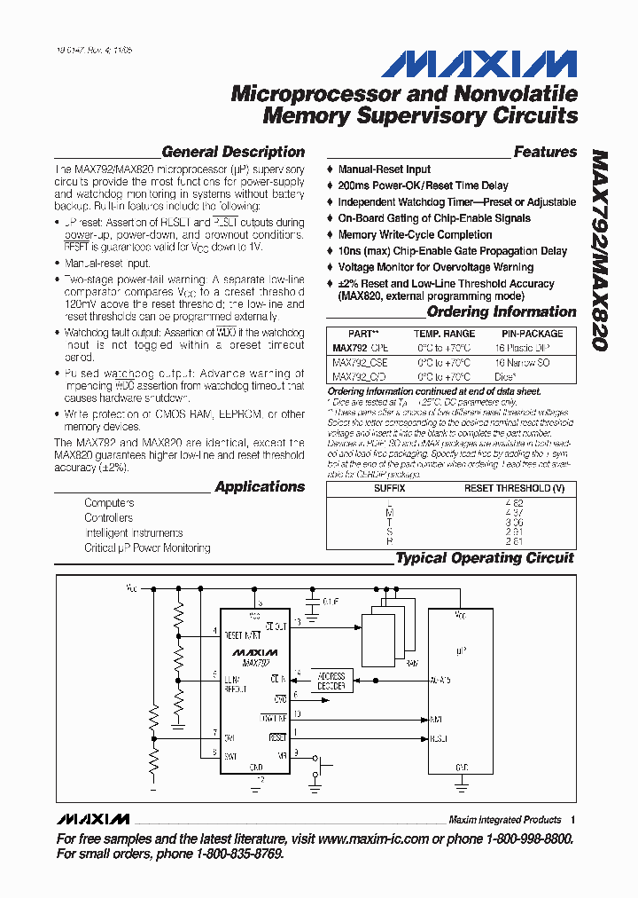MAX820EJE_4931854.PDF Datasheet