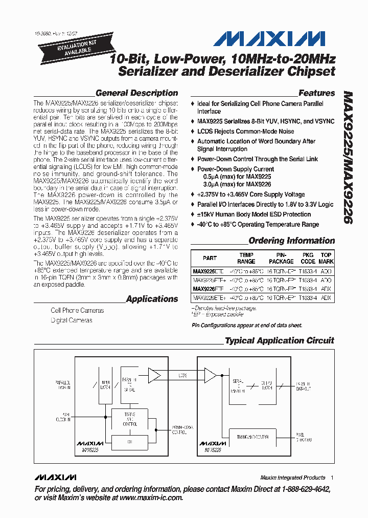 MAX9226ETE_4932059.PDF Datasheet