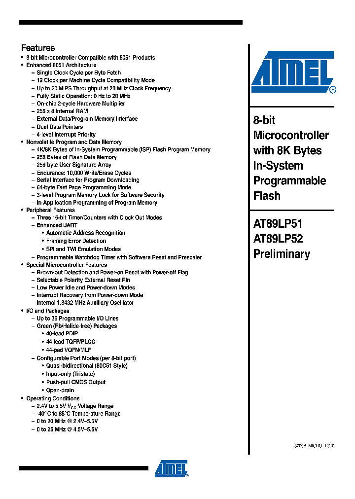 AT89LP52-20PU_4932426.PDF Datasheet