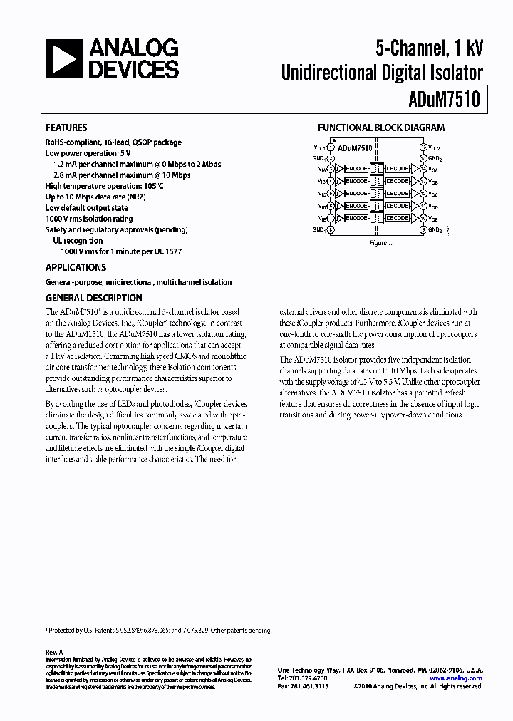 ADUM7510_4935487.PDF Datasheet