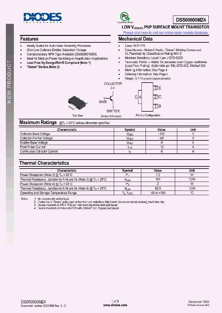 DSS60600MZ4_4936425.PDF Datasheet
