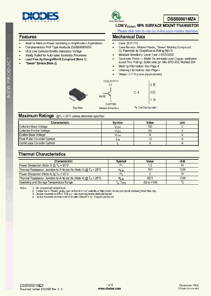 DSS60601MZ4_4936427.PDF Datasheet