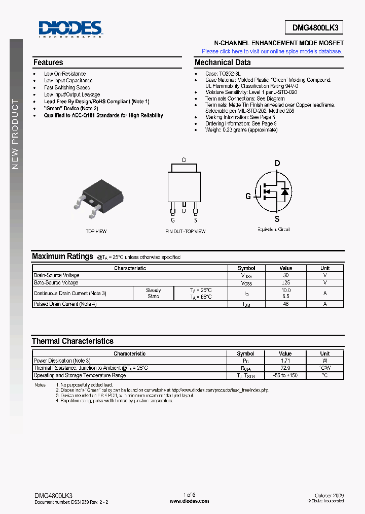DMG4800LK3-13_4936434.PDF Datasheet