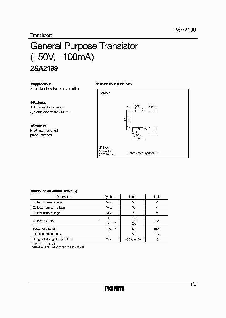 2SA2199_4938230.PDF Datasheet