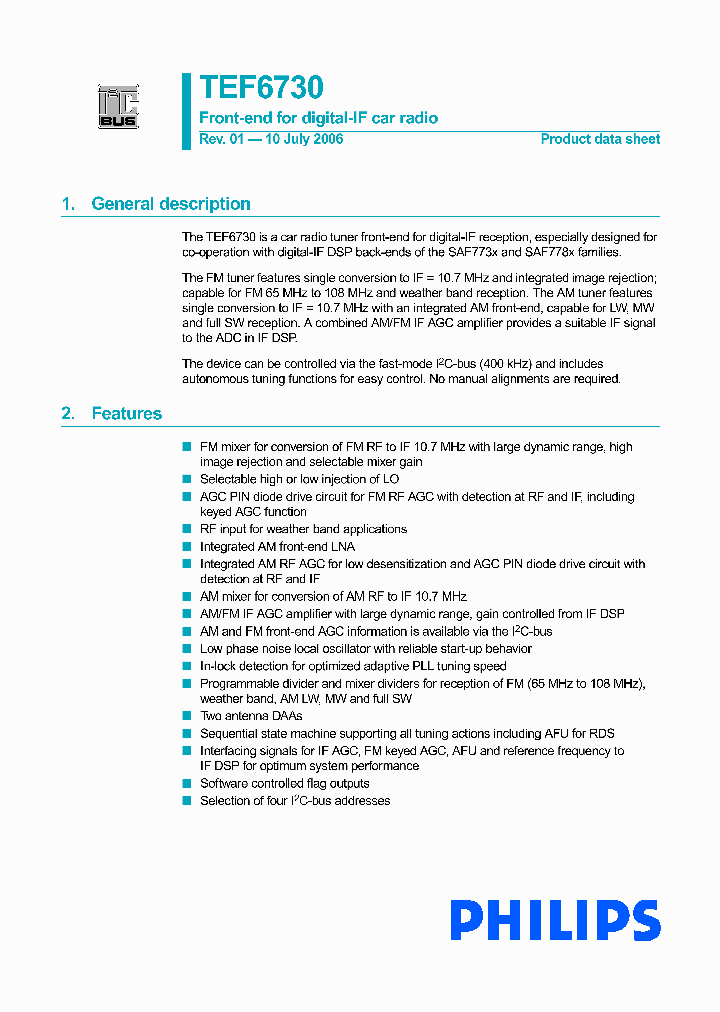 TEF6730_4938459.PDF Datasheet