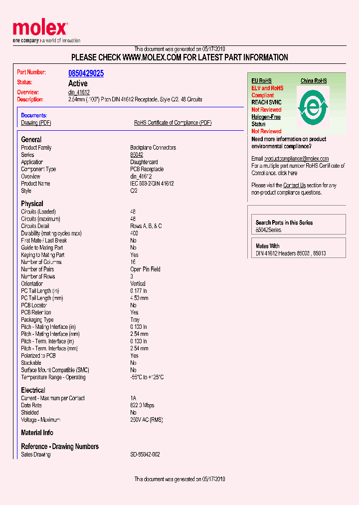 85042-9025_4939241.PDF Datasheet