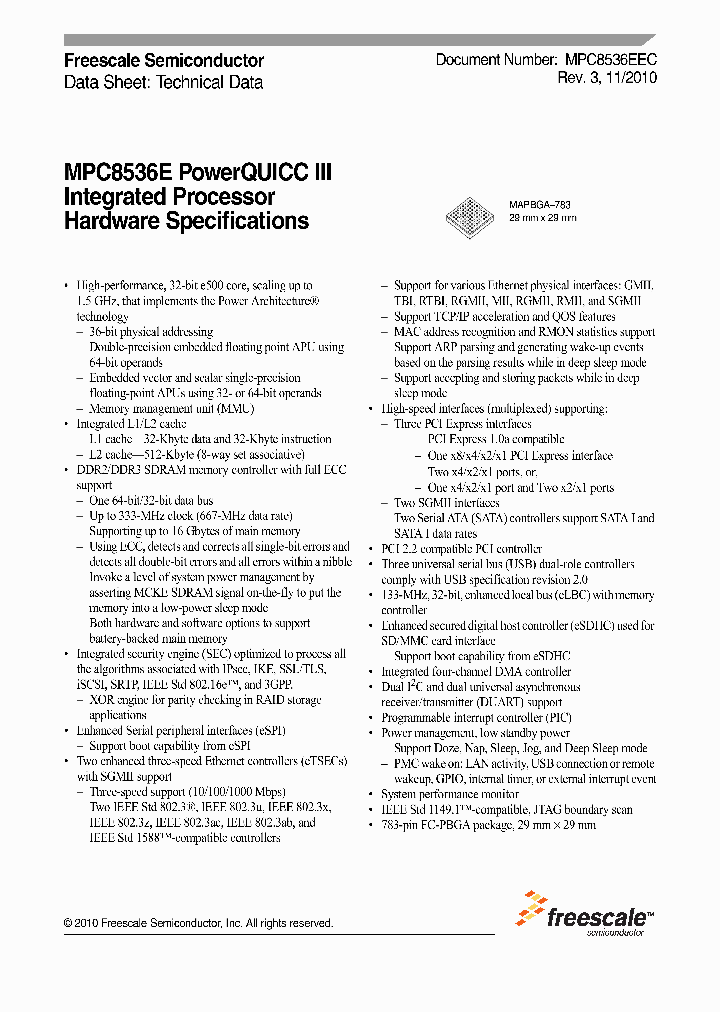 MPC8536E_4939529.PDF Datasheet
