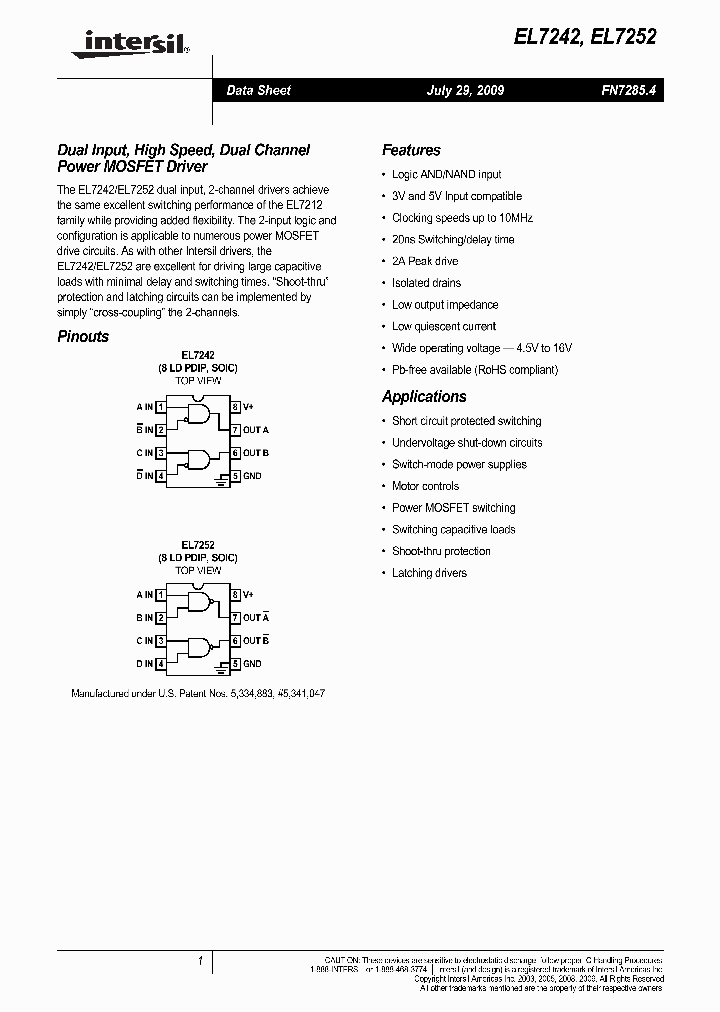 EL7252CN_4940132.PDF Datasheet