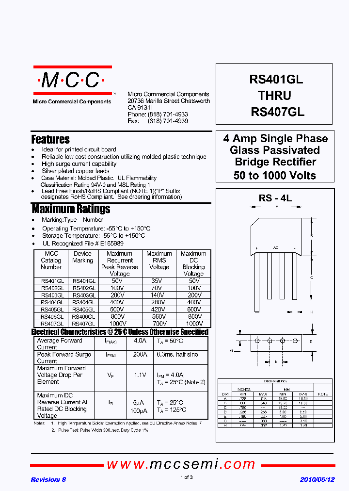 RS407GL-BP_4940814.PDF Datasheet