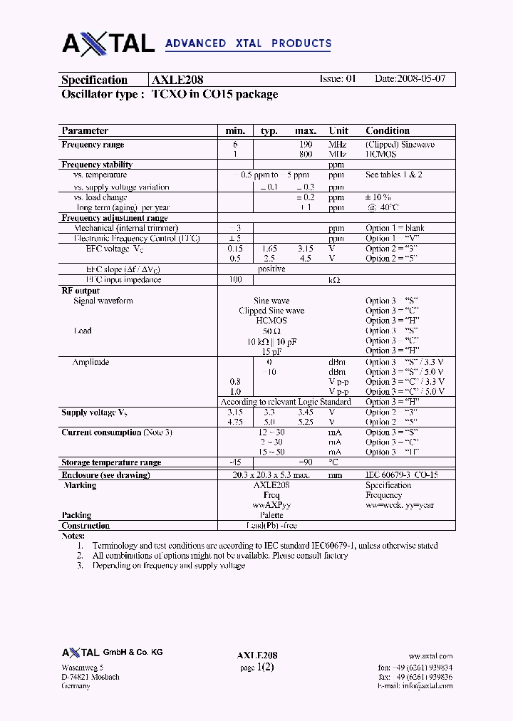 AXLE208_4941549.PDF Datasheet