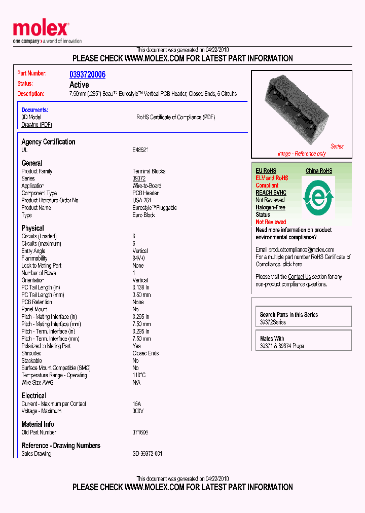 39372-0006_4941965.PDF Datasheet
