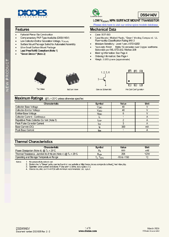 DSS4140V_4942692.PDF Datasheet