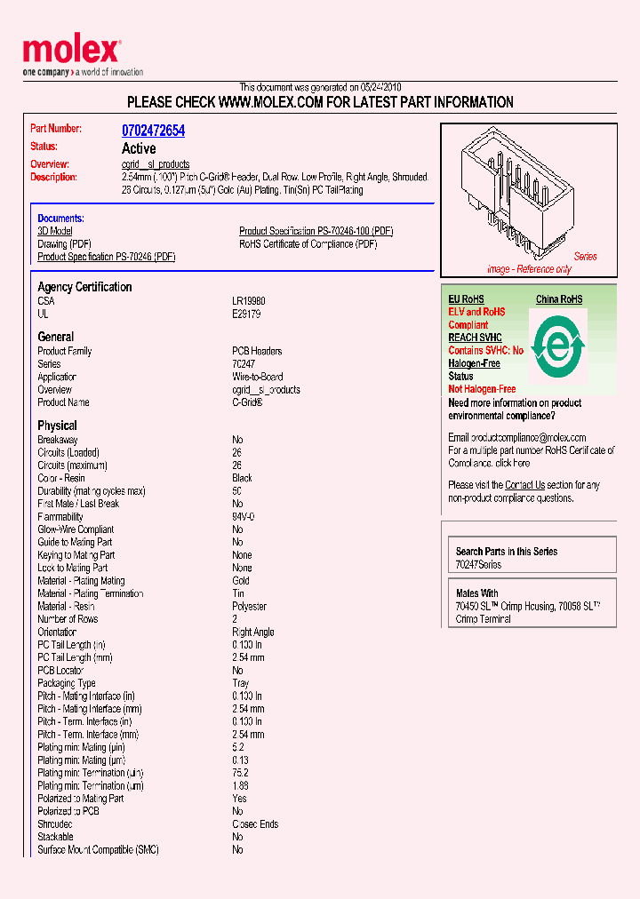 70247-2654_4944712.PDF Datasheet