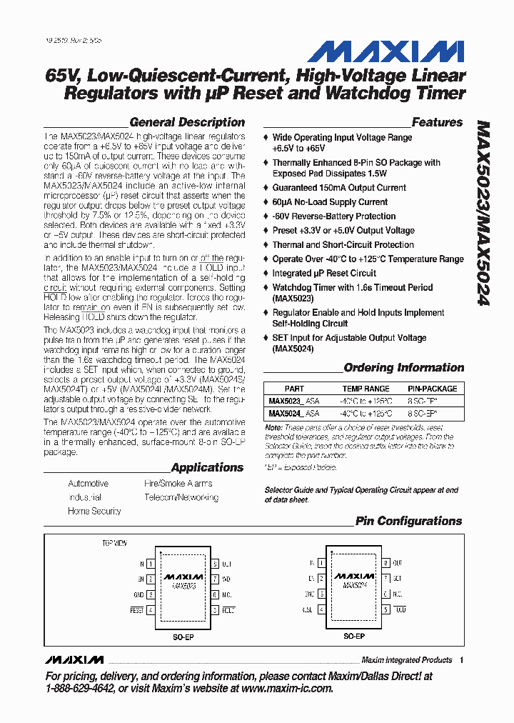 MAX5023ASA_4946741.PDF Datasheet