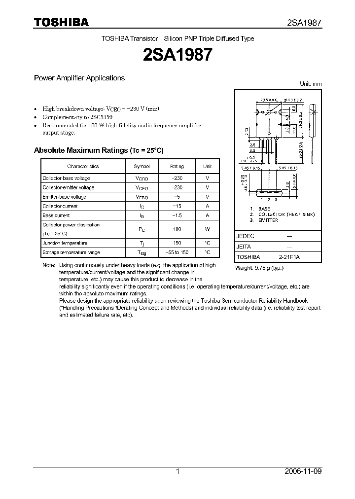 2SA1987_4947747.PDF Datasheet