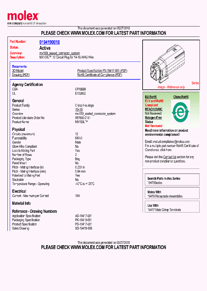 0194190018_4948480.PDF Datasheet