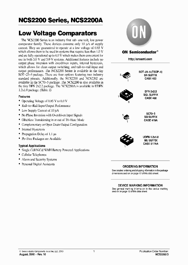 NCS2200AMUT1_4950471.PDF Datasheet
