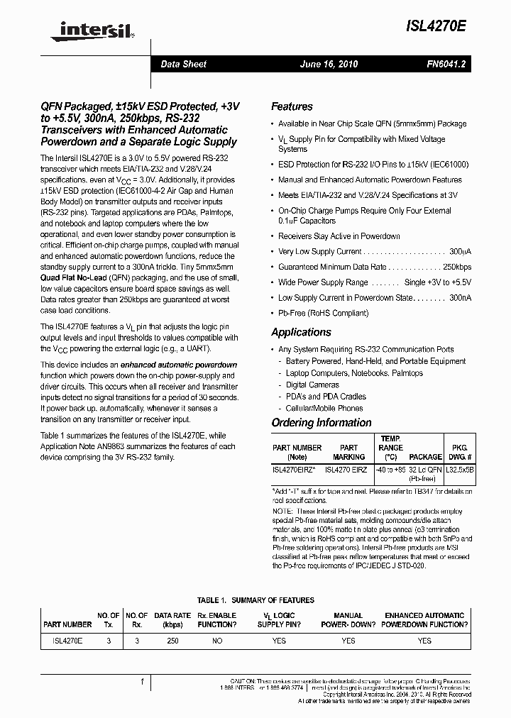 ISL4270E_4950569.PDF Datasheet