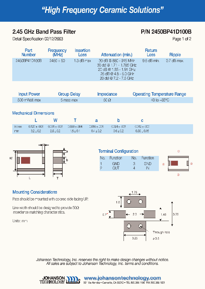 2450BP41D100B_4950906.PDF Datasheet