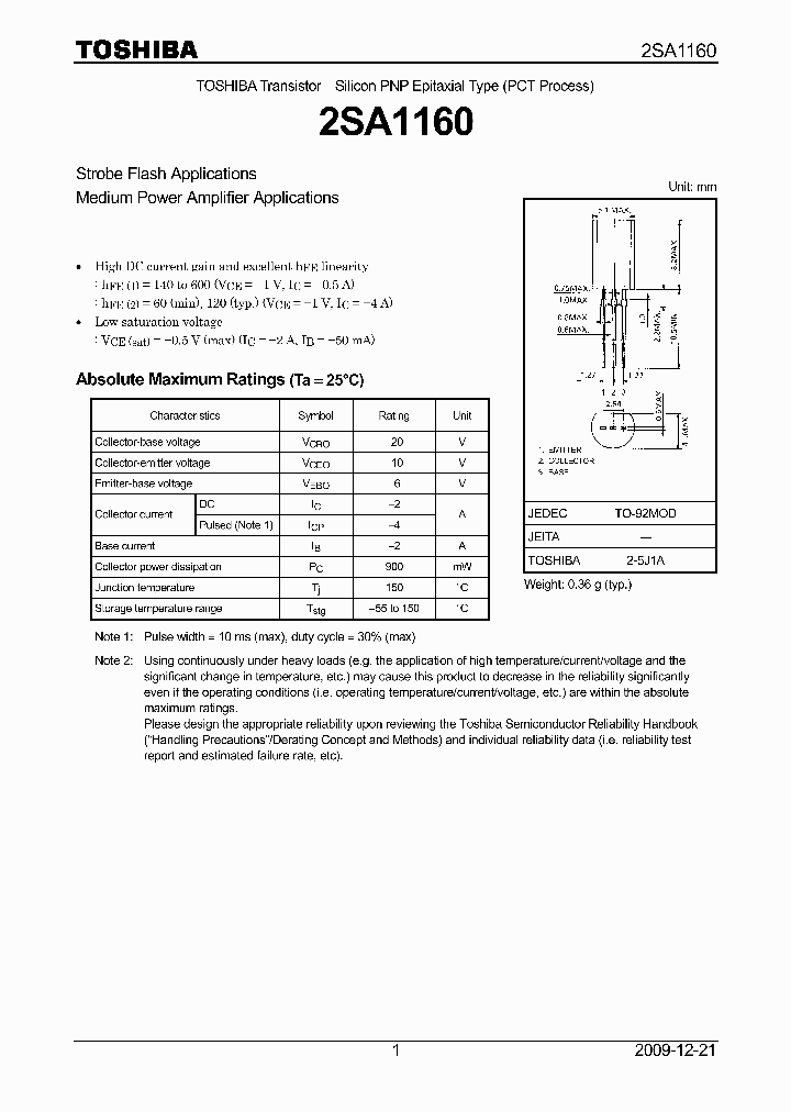 2SA116009_4950919.PDF Datasheet