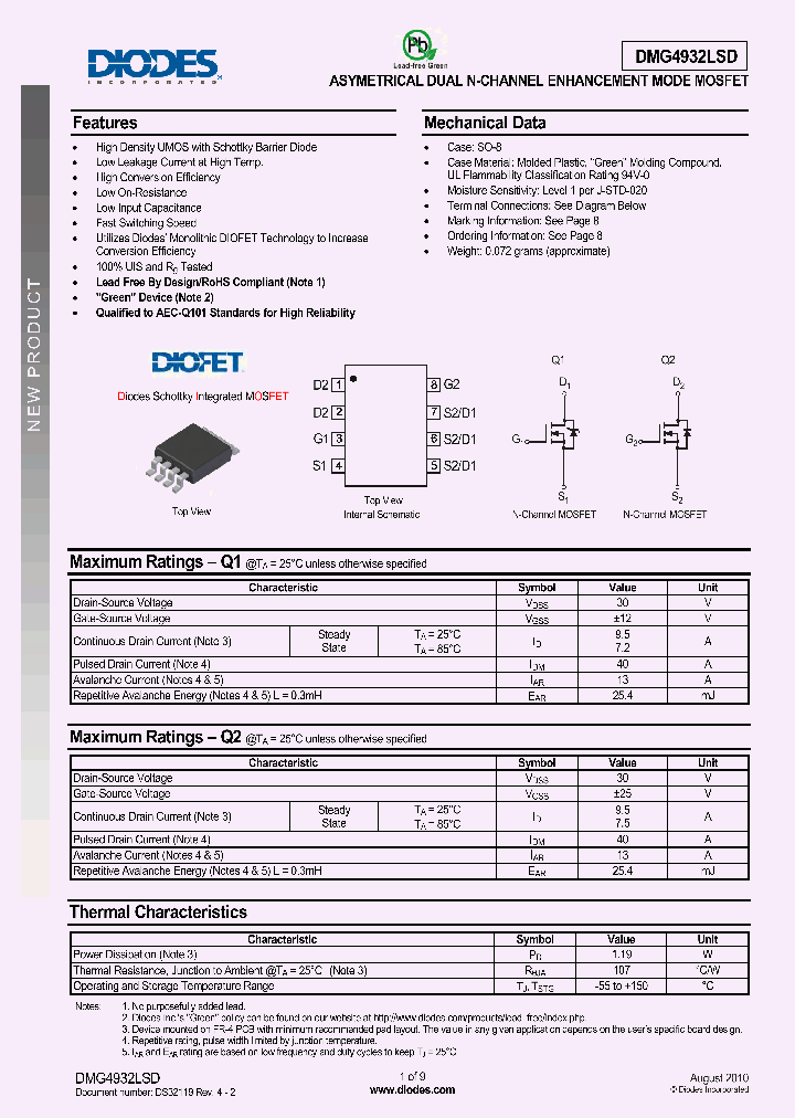 DMG4932LSD_4951794.PDF Datasheet