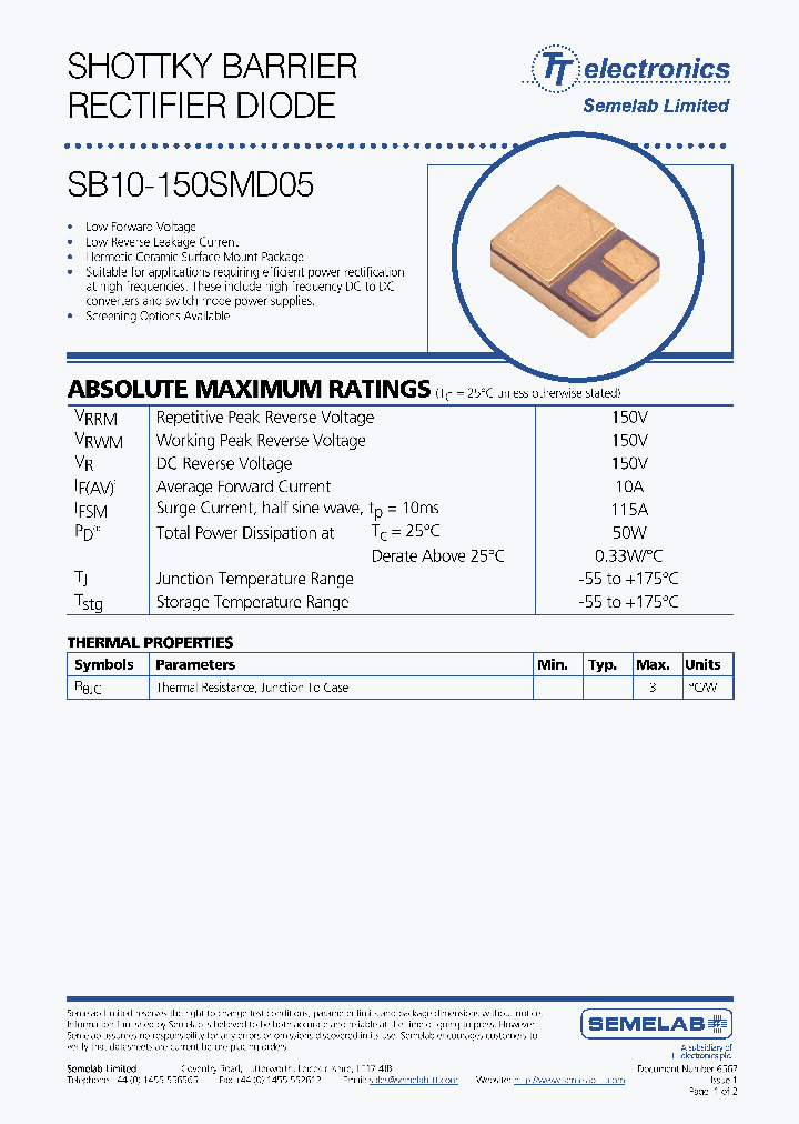 SB10-150SMD05_4954208.PDF Datasheet
