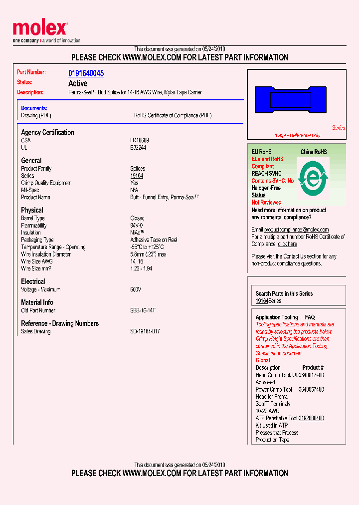 0191640045_4955509.PDF Datasheet